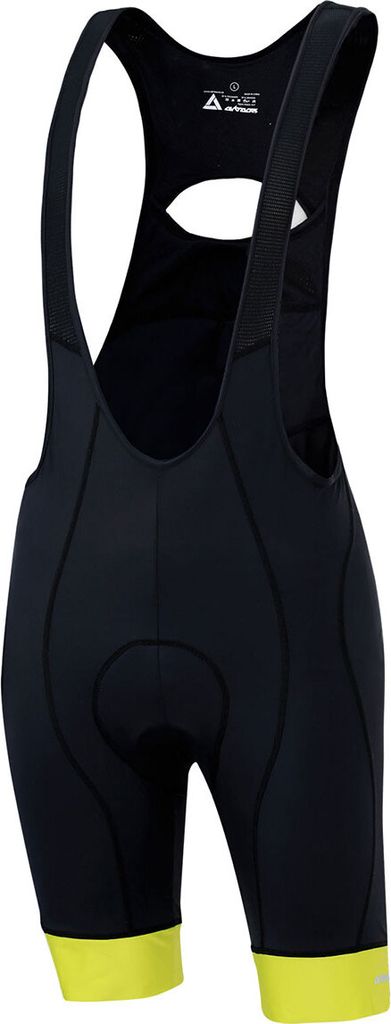 Airtracks Fahrradhose mit Träger Kurz Comfort Line XXXL schwarz-neon