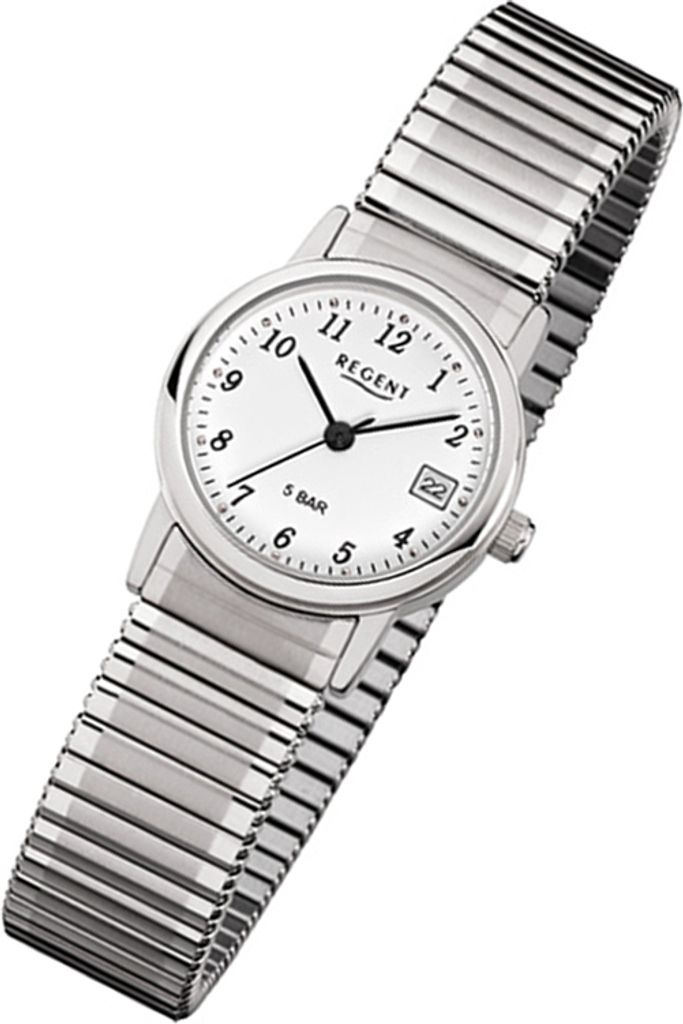 Regent Armbanduhr silber F-888 Damen Analog-Quarzuhr URF888 Produktbild 