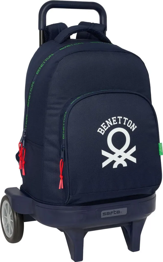 Offerta Zaino Scuola Benetton Together Blu Navy con Ruote - 45cm