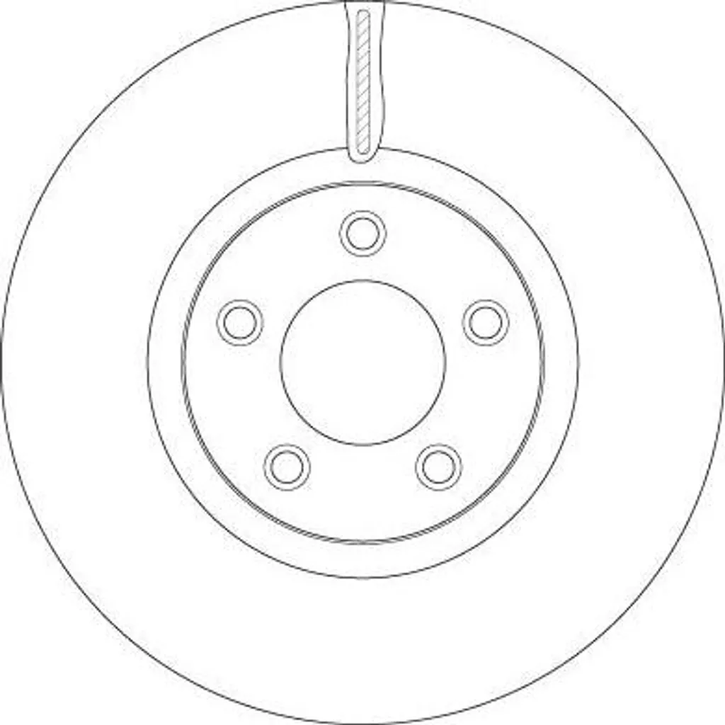 Disque de frein TRW DF6490S anti-vibration pour Mazda 3 B37F3325X