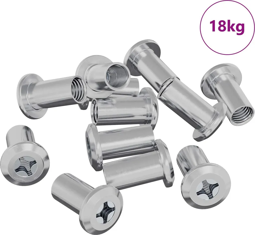 Écrou de blocage acier nickelé anti-corrosion 2857 pièces kit complet