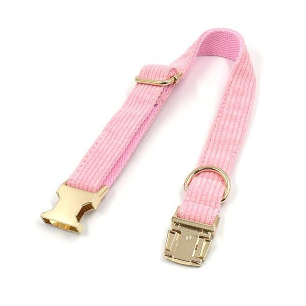 Personalisiertes Hundehalsband für kleine Hunde Babypink Größe S mit Gravur