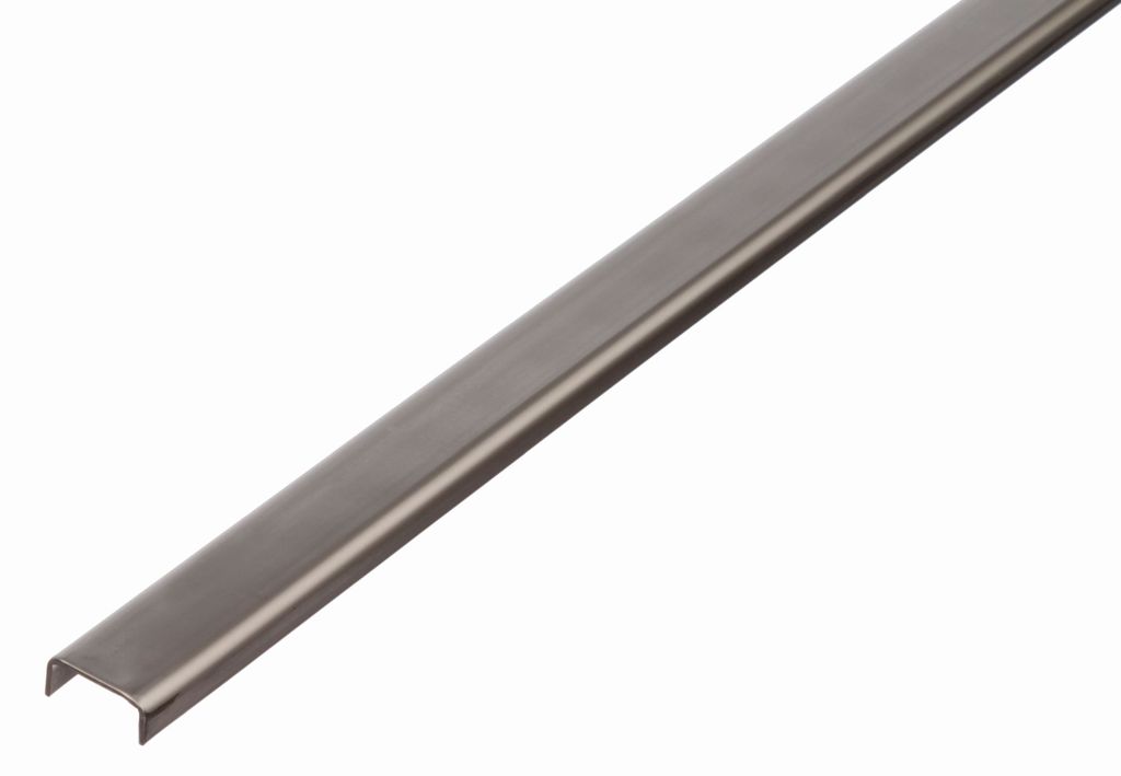 Alberts 487454 Profilo a U, acciaio inox, 2000 x 16 x 10 mm Immagine del prodotto 