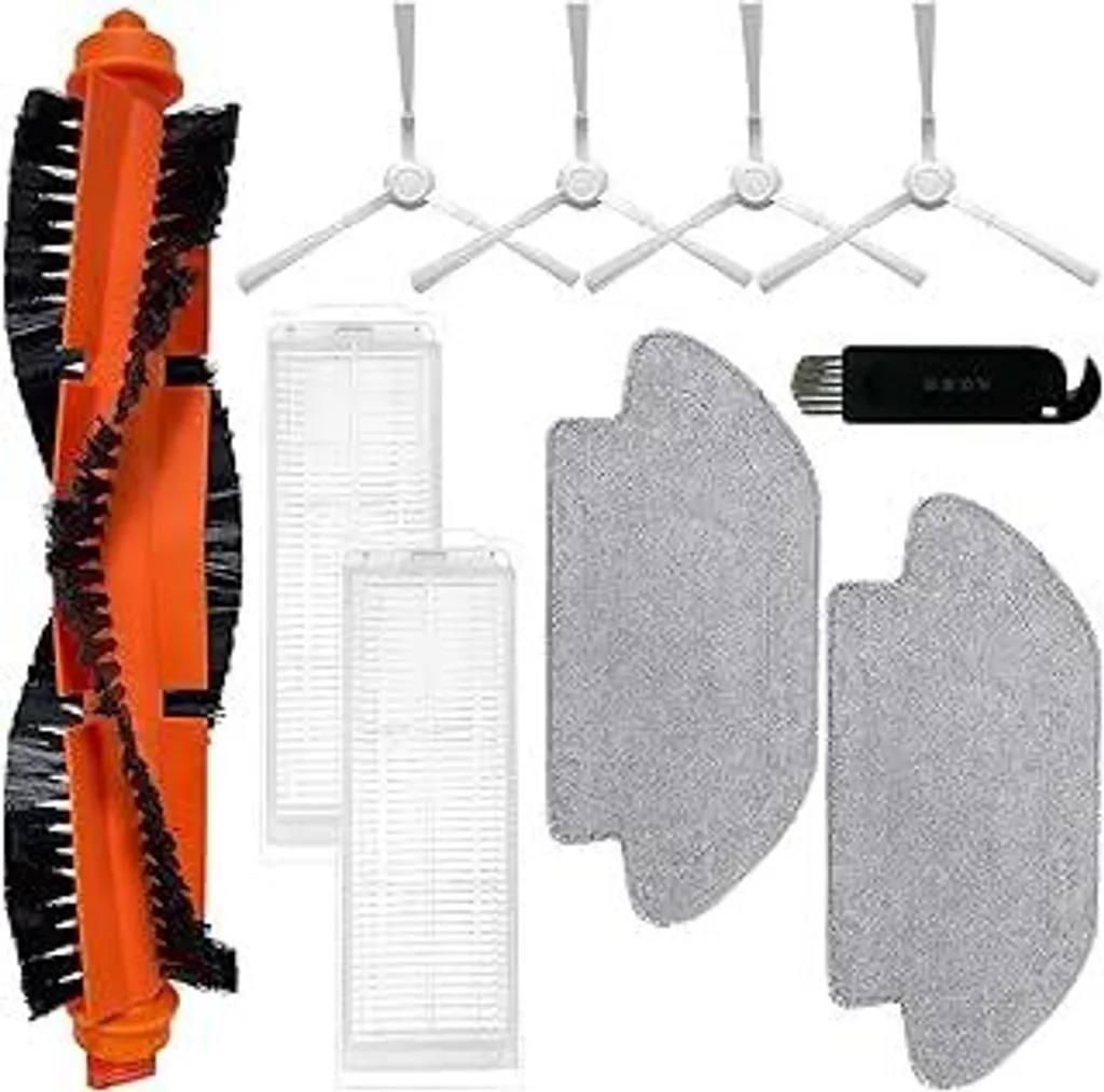 Ricambi e accessori per Xiaomi Mi Robot Vacuum Mop 2S/ Mop Pro/Mop P/ STYJ02YM, ricambi per Xiaomi Robot Vacuum S12/ S10 EU, 1 spazzola principale, 2 filtri HEPA, 2 panni per la pulizia, 4 spazzole laterali