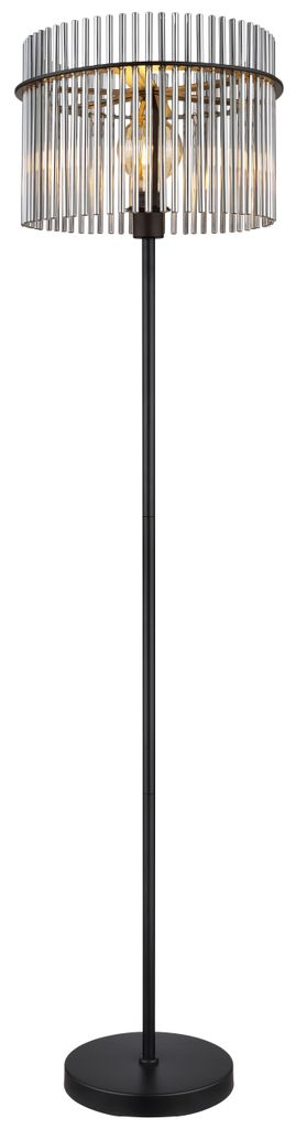 Globo Lighting Stehleuchte Metall schwarz matt, 1x E27