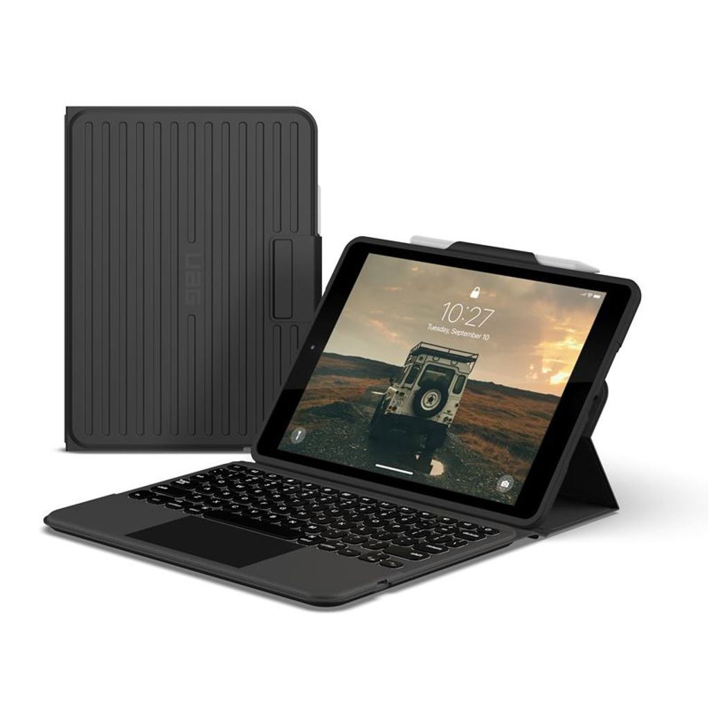UAG Rugged Bluetooth Tastatur mit Trackpad, UK Englisch - iPad 10.2 2019/2020/2021