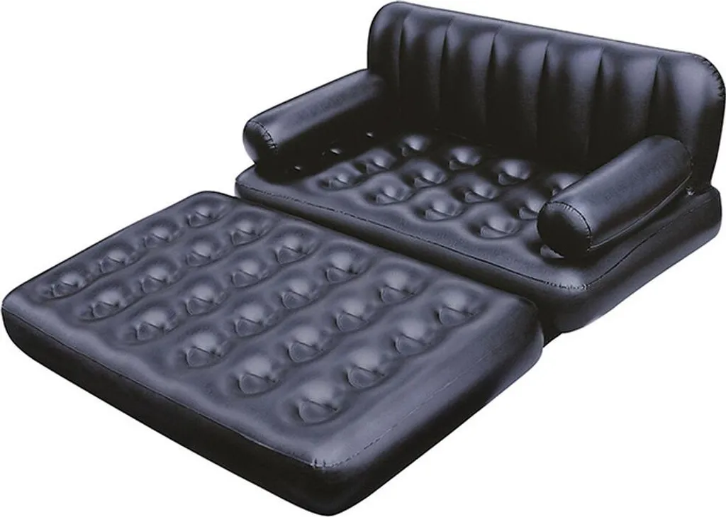 Canapé Gonflable Convertible 2 Places Noir Bestway pour Intérieur
