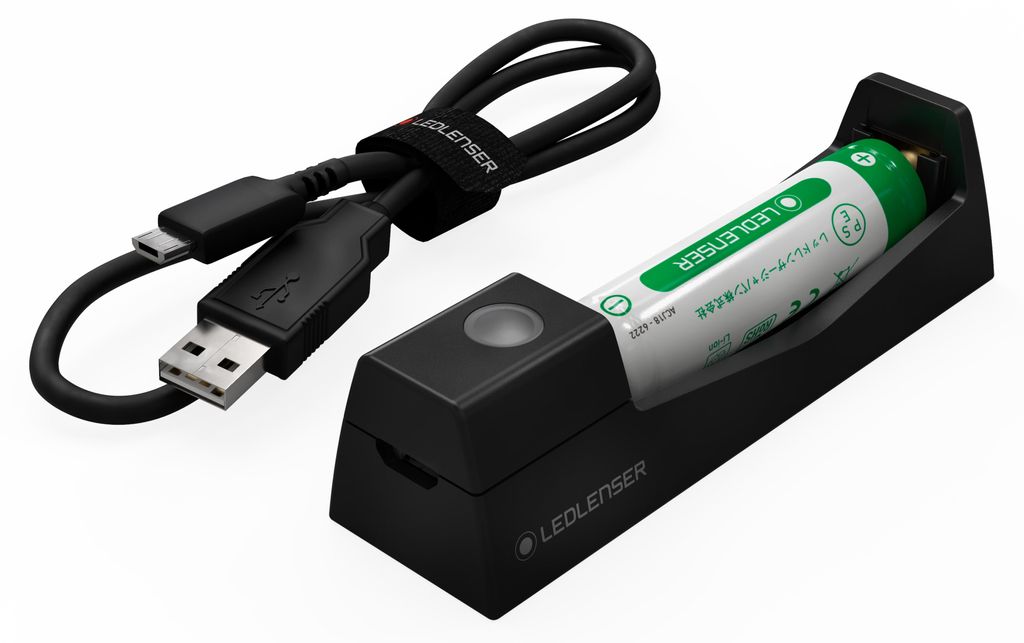 Ladegerät und Batteriesatz für Ledlenser MH3/4/5 Produktbild 