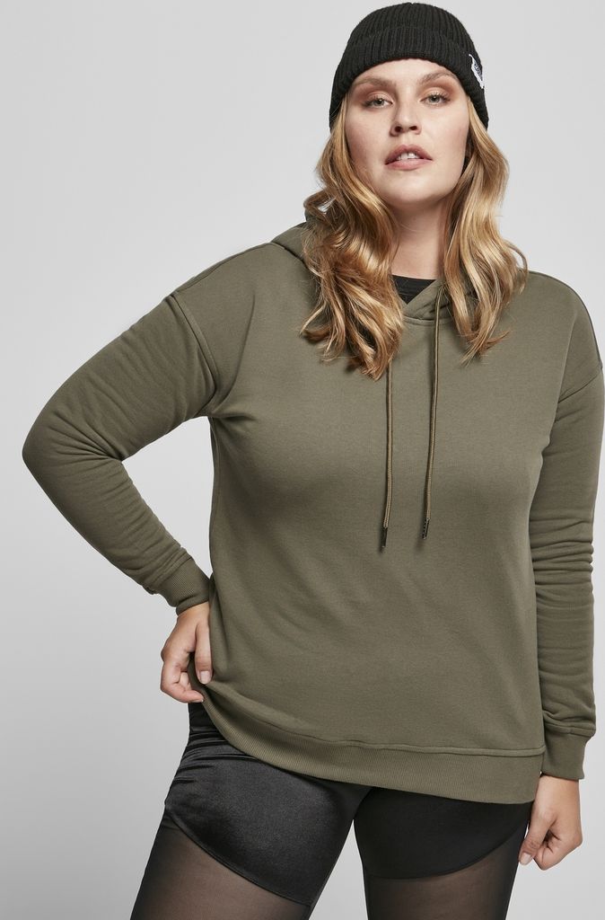 Urban Classics Damen Hoodie Ladies Organic Hoody Olive-5XL