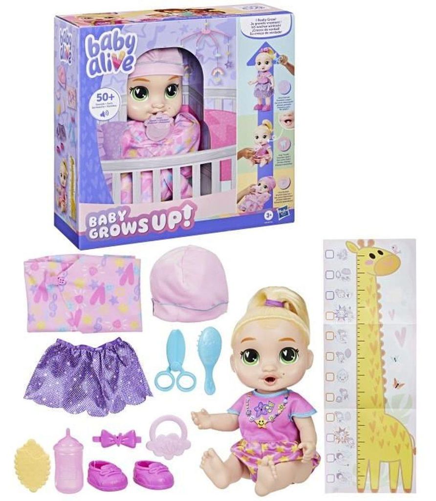 Baby Alive LaLa GooGoo Wachstums-Puppe, 3 Phasen, 75+ Produktbild 