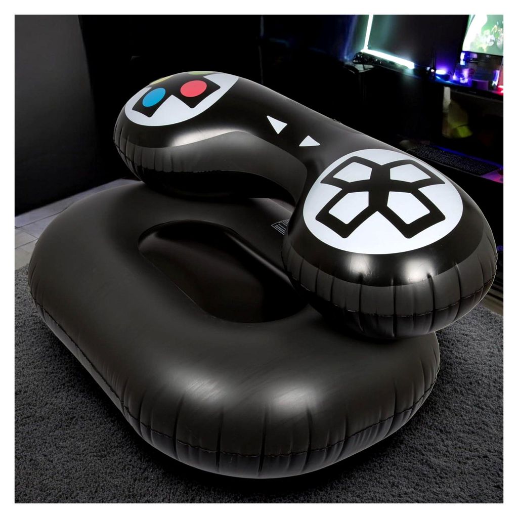Aufblasbarer Gaming-Sessel – Bequemer Sitz im Game-Controller-Design, ca. 115 x 70 x 55 cm, Retro-Stil, ideales Zubehör für Gamer