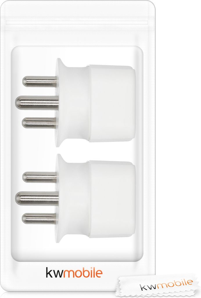 kwmobile 2x Adapter Südafrika - Reiseadapter Südafrika - Produktbild 5