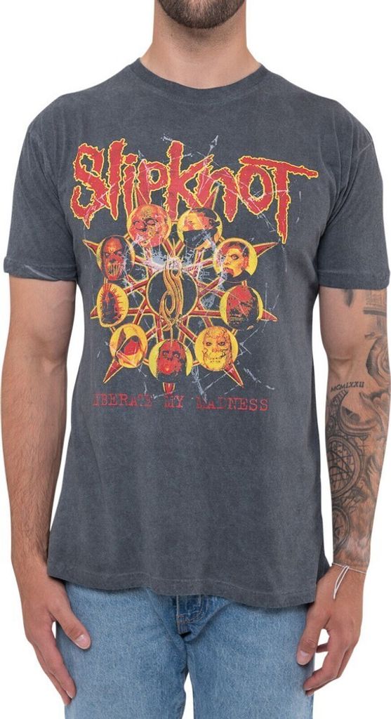 Slipknot - "Liberate" T-Shirt für Herren/Damen Uni RO4404 (XXL) (Schwarz)
