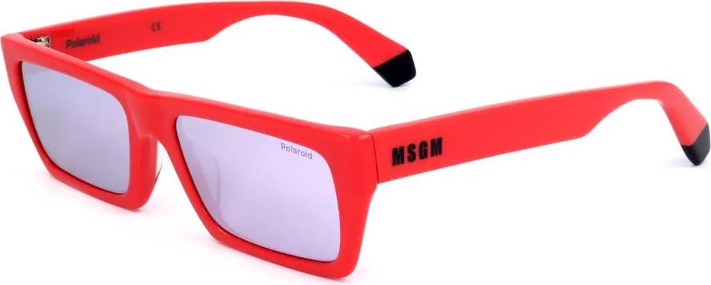 Polaroid Pld Msgm 1_G Lunettes Premium avec Verres Polarisés Rouge Noir