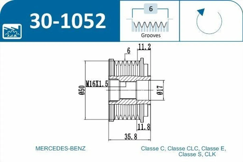 Frizione Alternatore Originale per Mercedes Benz | Performance Garantita
