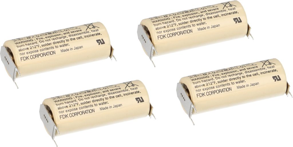 4x FDK Lithium 3V Batterie CR 17450 SE-FT1 A - Zelle Print Produktbild 