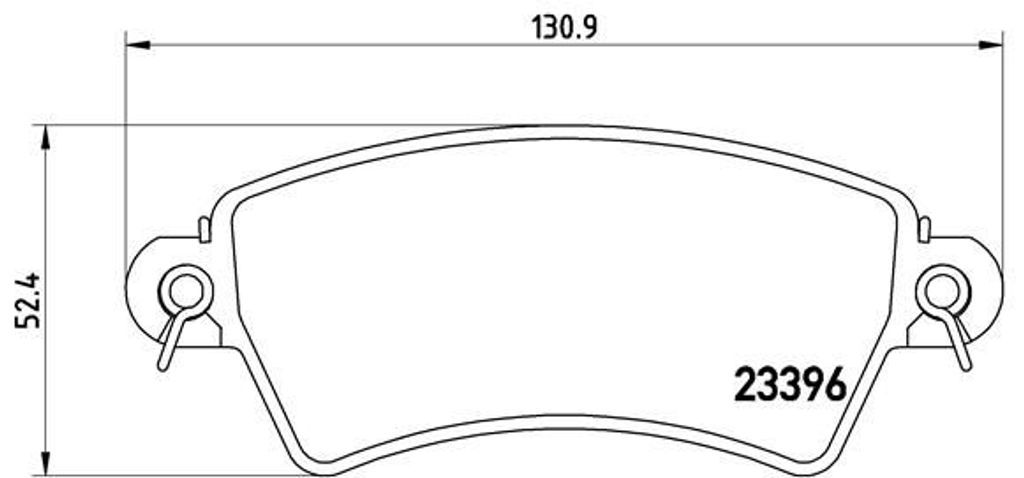 Brembo Bremsbelagsatz, Scheibenbremse Vorderachse P 61 065