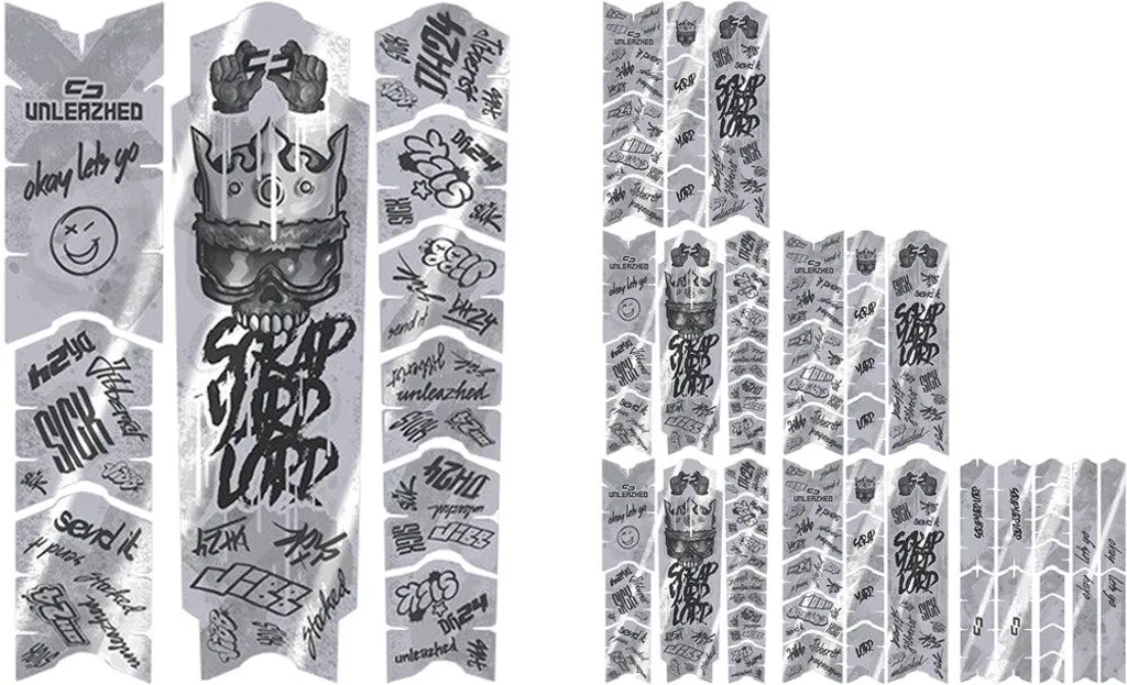 Kit de protection cadre VTT brillant Unleazed downhill24 complet