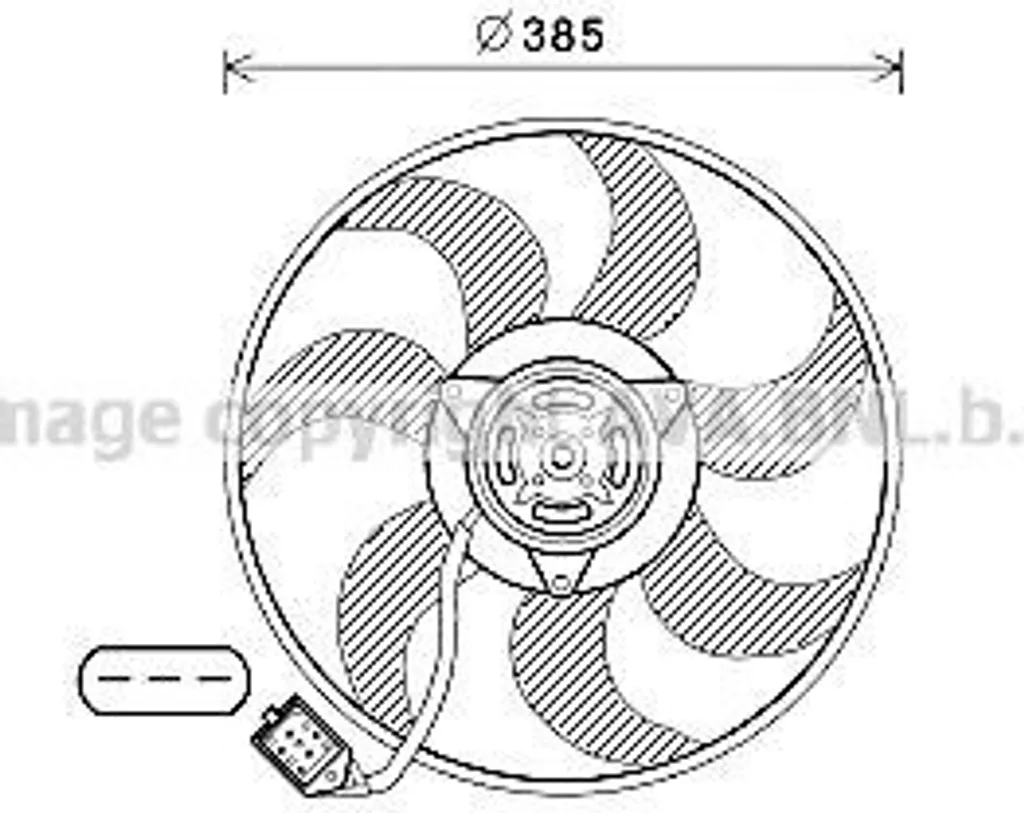 Ventilateur Radiateur Haute Performance pour Opel Combo et Tigra Twintop