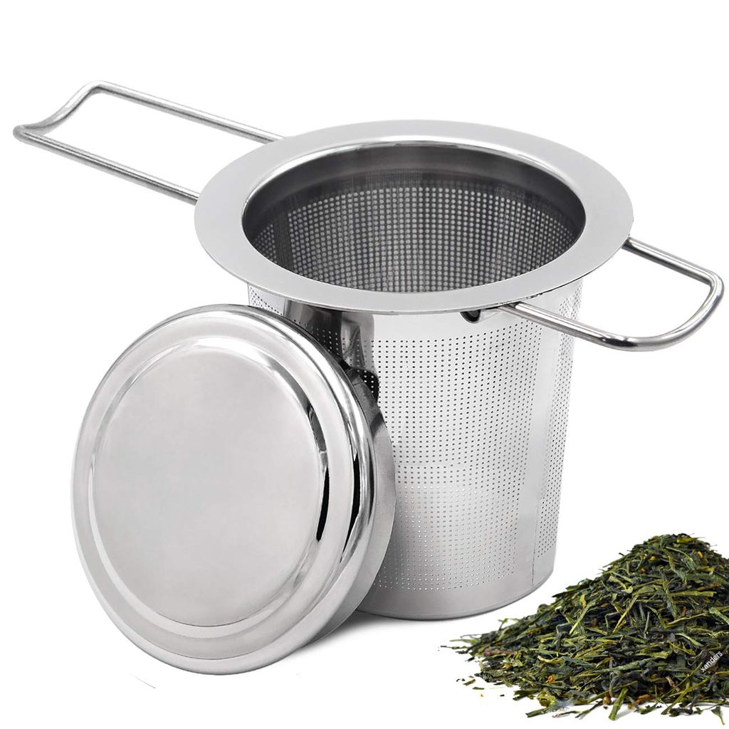 Tee-Sieb für losen Tee Teesieb Teefilter Faltbare Griffgestaltung Passend für die Meisten Tee-Tassen