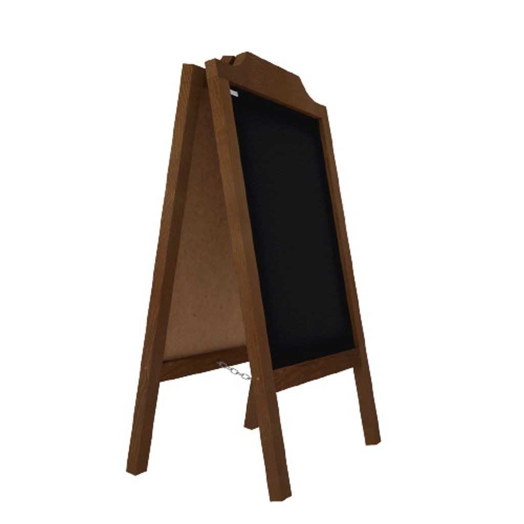 Reklamní áčko s křídovou tabulí 100x60 cm- ozdobný horní Obrázek produktu 