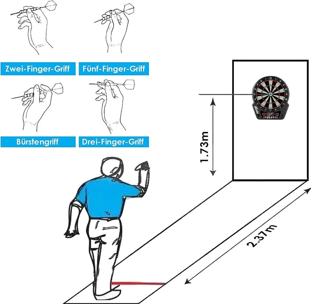 Produktbild von AnzeigeElektronische Dartscheibe Dartboard | Dartscheiben-Preisvergleich