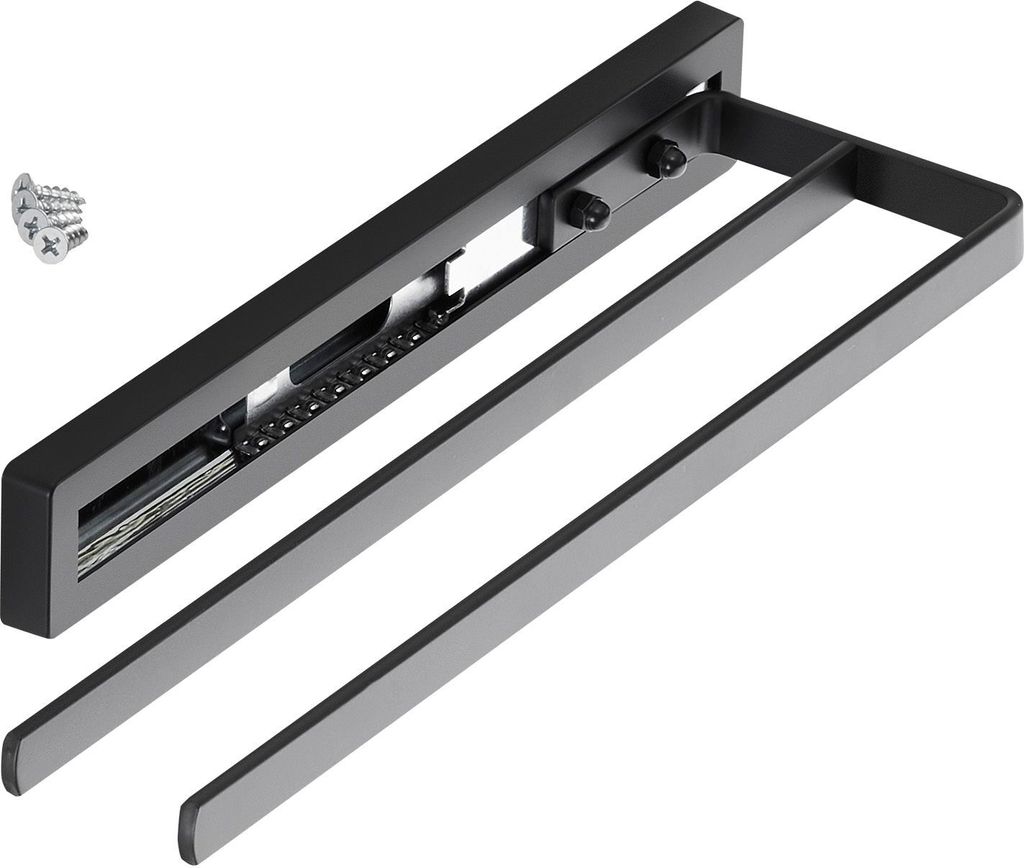 SOTECH Handtuchauszug STYLE 2-armig schwarz 325 mm Produktbild 