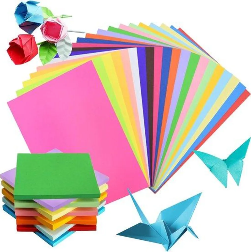 Papier origami pour loisirs créatifs 200 feuilles motifs enfant