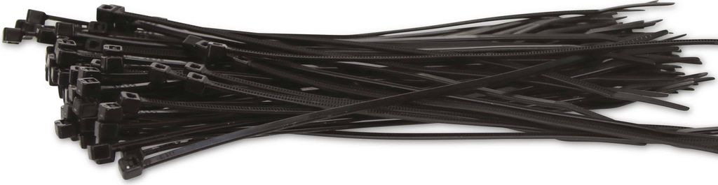 KSS Kabelbinder-Sortiment Polyamid 6.6, schwarz, 155x2,5, UV-beständig, 100 Stück