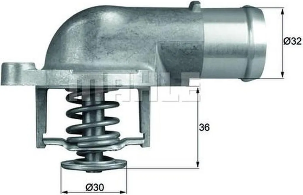Thermostat MAHLE TI 212 87D avec ouverture à 87°C et joint d'étanchéité