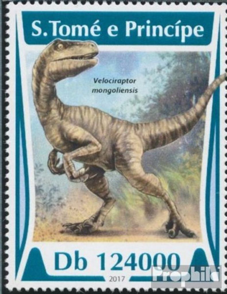 Briefmarken Sao Tome e Principe 2017 Mi 7238 (kompl. Ausgabe) postfrisch Dinosaurier