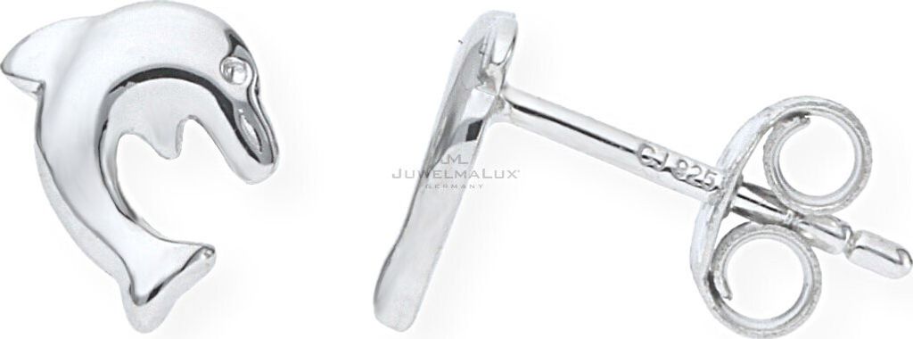 JuwelmaLux Kinder Ohrringe 925 Silber Delfin JL10-06-0622