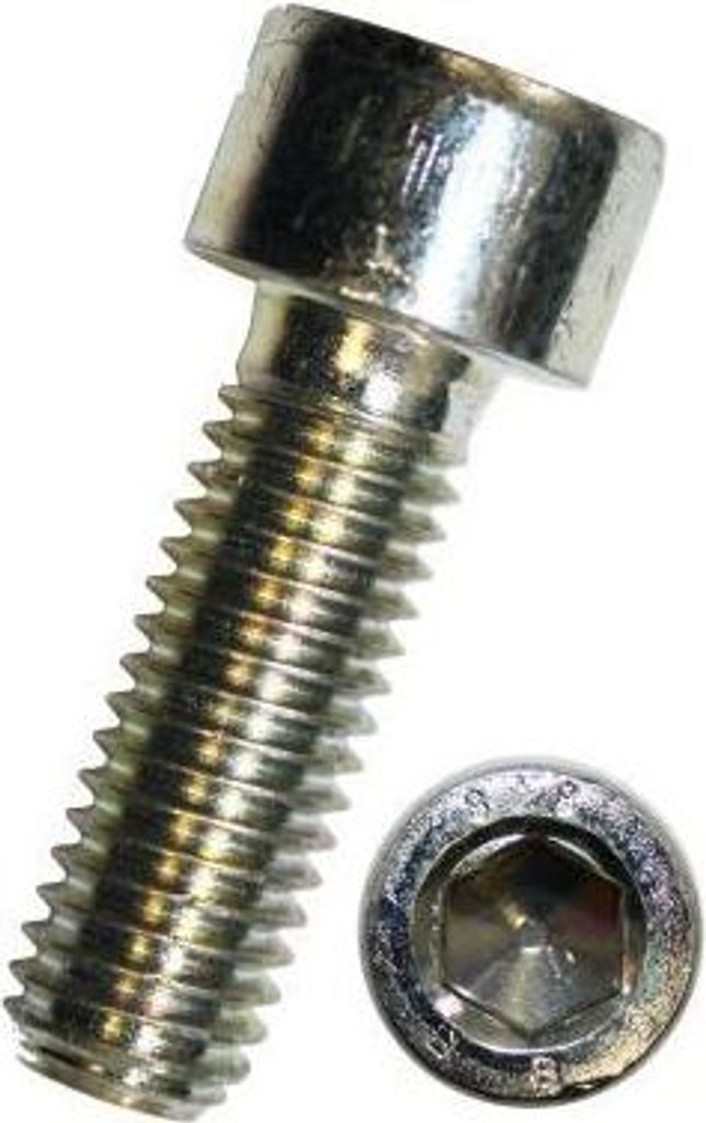 Dresselhaus WGR 0300, Schraube, Verzinkter Stahl, Hex, M6, Rundkopf, Innensechskantschlüssel (Sechskant)