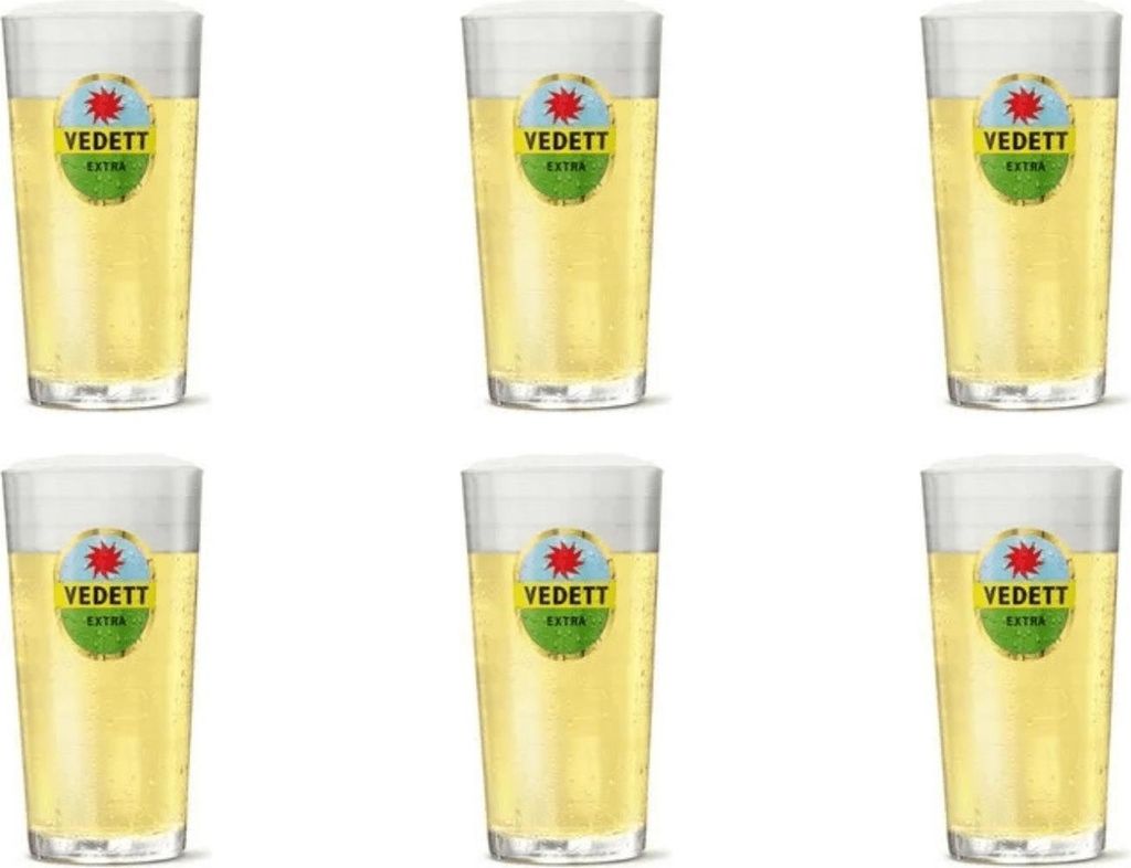 Bicchieri da birra Vedett Extra 330 ml - 6 pezzi Immagine del prodotto 