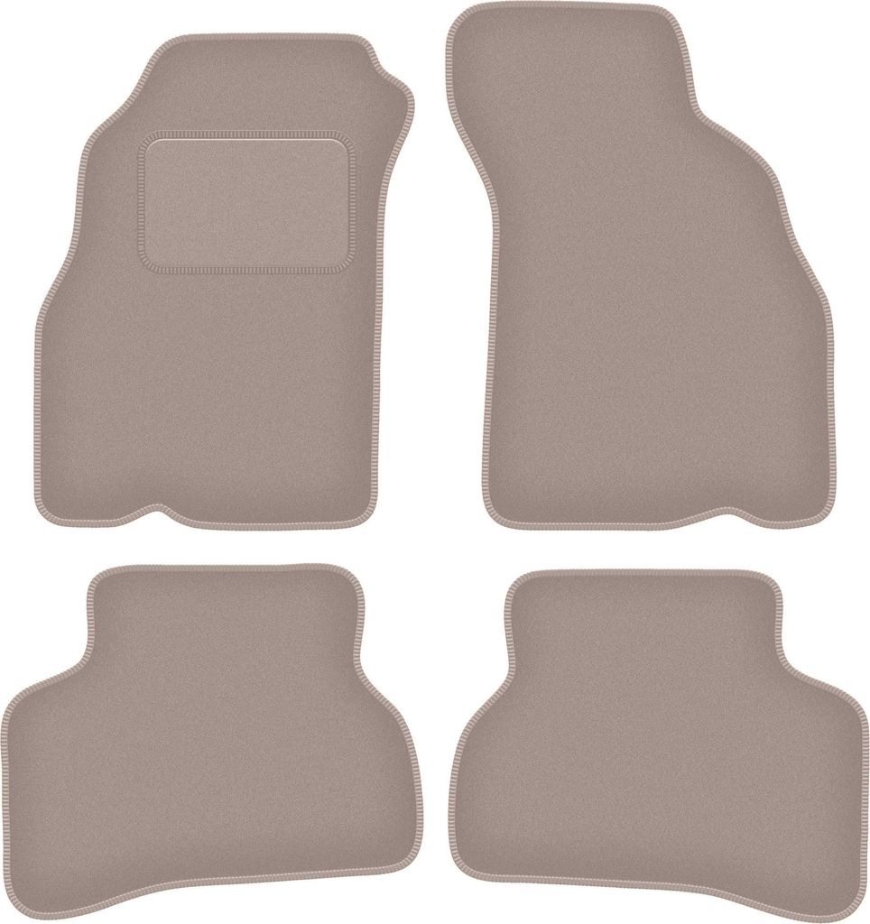 Velours-Autoteppiche für: Hyundai Accent I (X-3) Limousine (1994-2000) Beige
