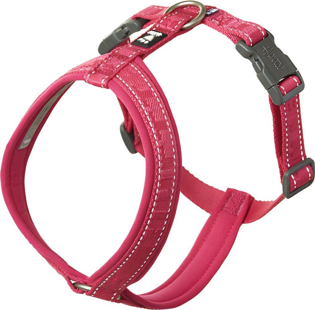 Hurtta ECO Casual Y-Geschirr ruby (pink), Größe: 60 - 70 cm