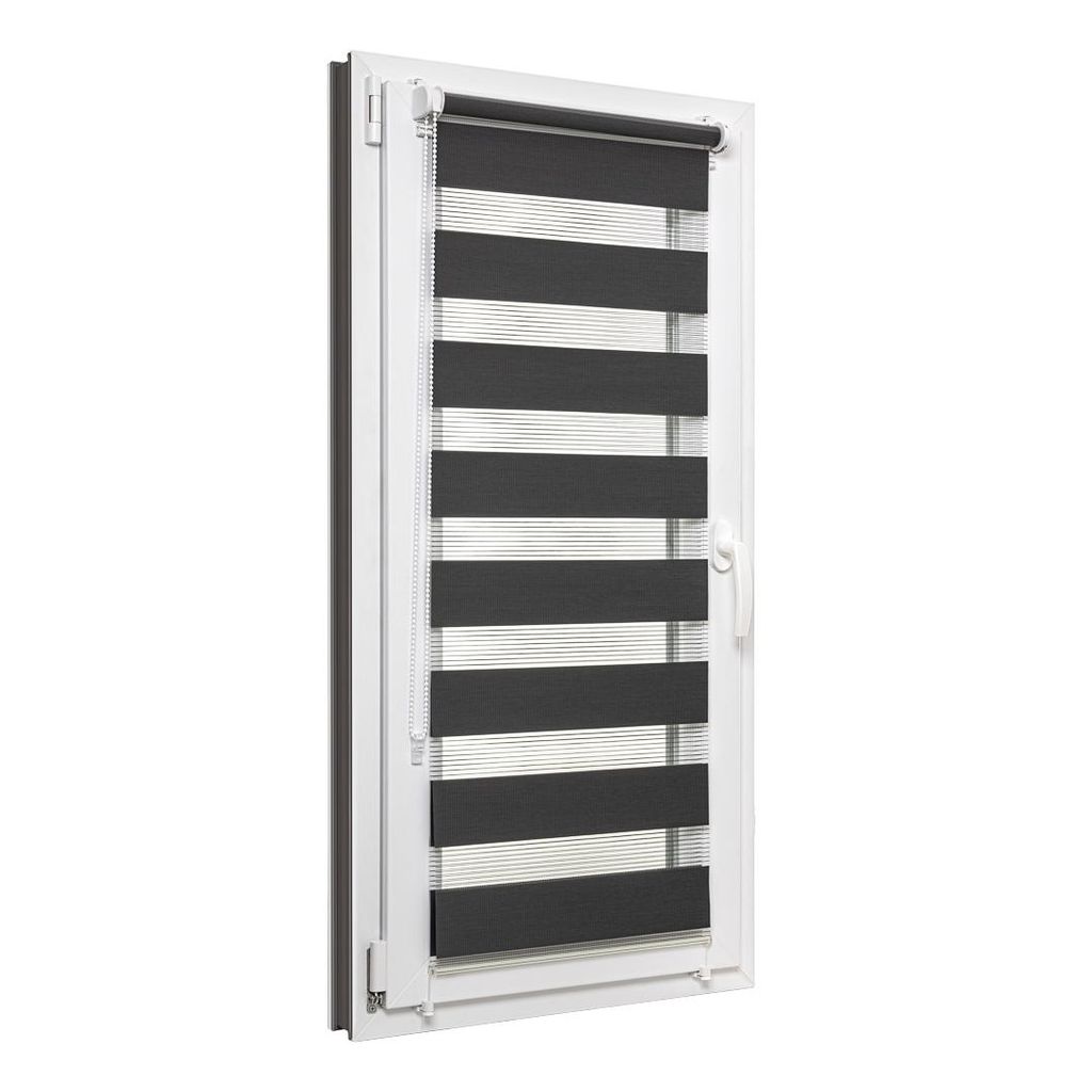 Roleta den a noc 40x150 cm, barva tmavě šedá, montáž bez Obrázek produktu 
