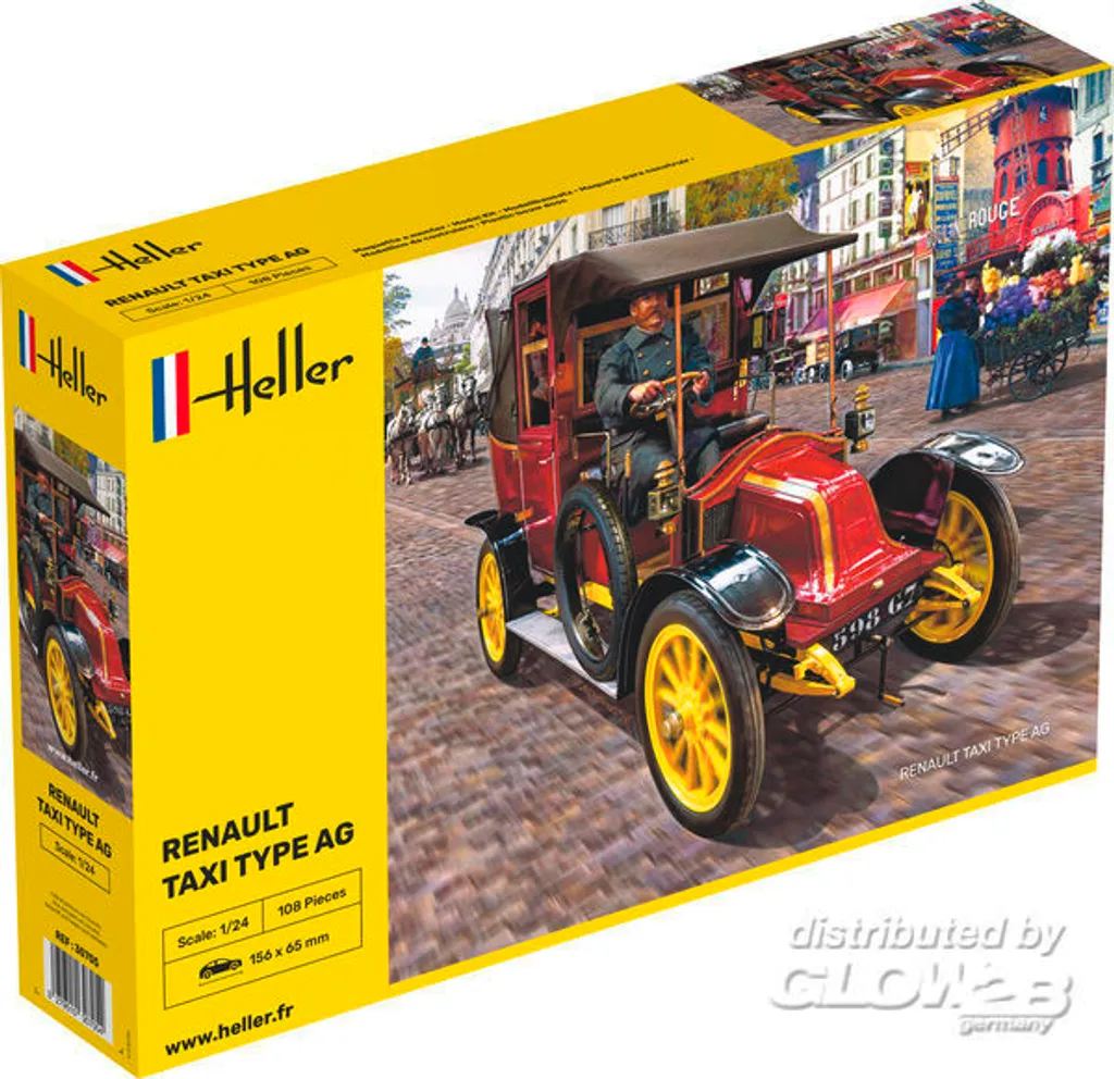 Réussir sa Maquette Renault Taxi Type AG 1:24 Heller 30705 Kit Complet