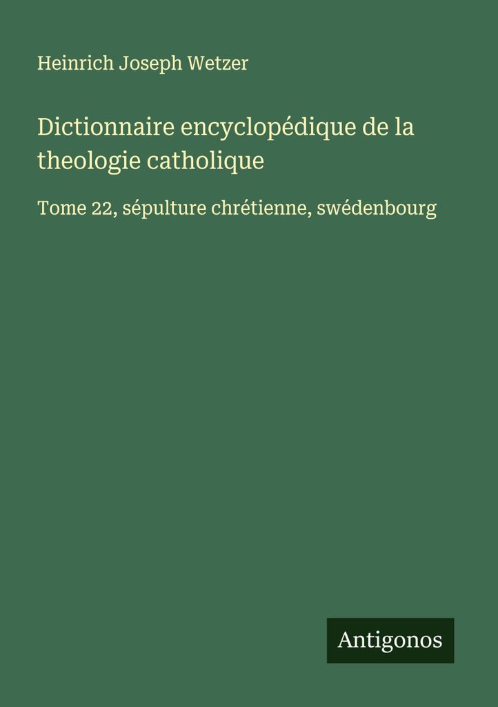 Enzyklopädisches Wörterbuch der katholischen Theologie
