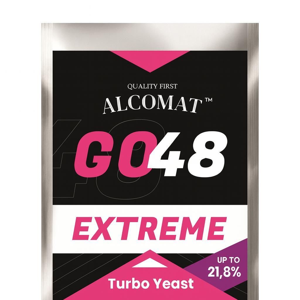 Alcomat GO 48 EXTREME Turbo Hefe |Vitaminen und Produktbild 