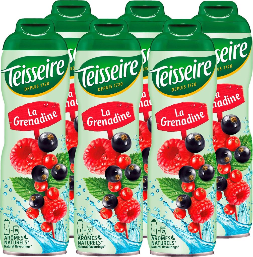 Teisseire Getränke-Sirup Grenadine 600ml - Intensiv im Produktbild 