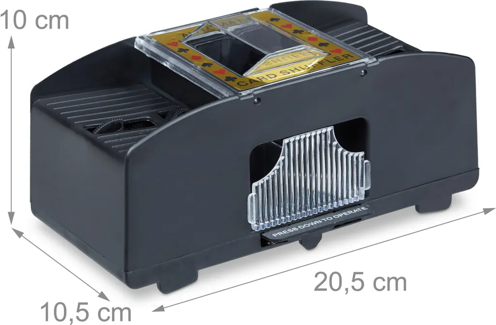 Mélangeur de cartes électrique automatique pour Poker et Belote Noir