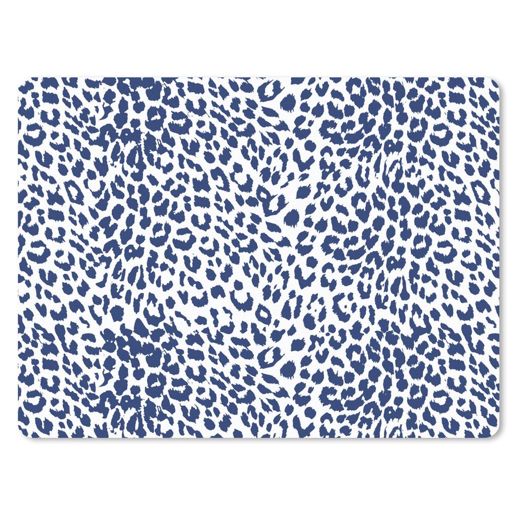 MuchoWow Mauspad Mousepad Tiermuster - Blau - Panther 40x30 cm - Mousepads - Maus Mat - Pad - Mausunterlage - Anti Rutsch