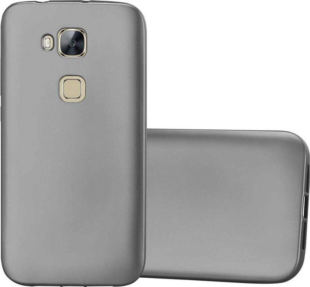 Cadorabo Schutzhülle für Huawei ASCEND G7 PLUS / G8 / GX8 Hülle in Grau Handyhülle TPU Silikon Etui Cover Case