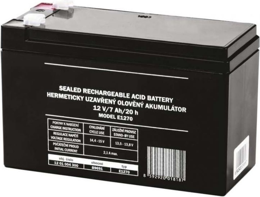 Wartungsfreie 12V/7Ah Bleibatterie für OXE Panther 4G / Spider 4G