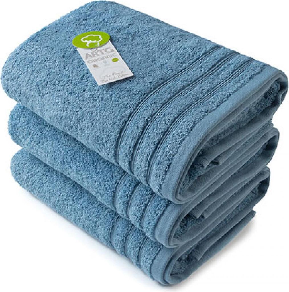 A&R AR503 | Organic Handtuch Baumwolle - 60 x 110 cm - Farbe: Jeans Blue - Größe: 60 x 110 cm