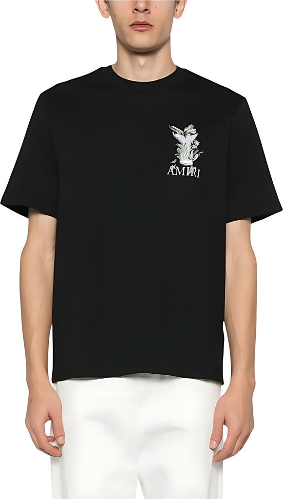 Amiri Garden Print T Shirt Herren Schwarz
