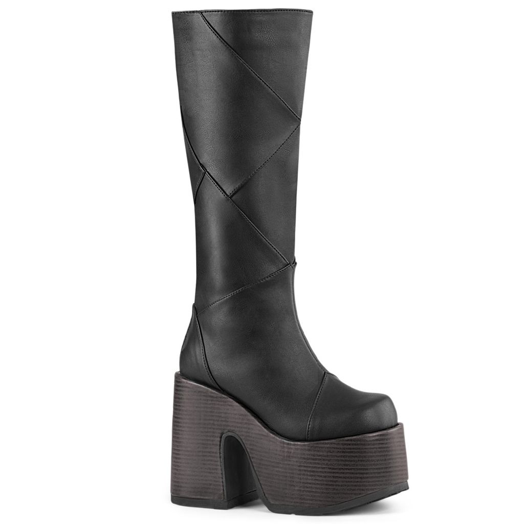 CAMEL-280 Damen Boots von DemoniaCult, Schwarz , EU 39, US 9