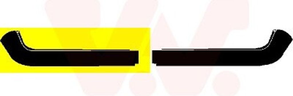 VAN WEZEL Spoilerlippe 5813501 Vorne Links Links für VW GOLF II (19E, 1G1)