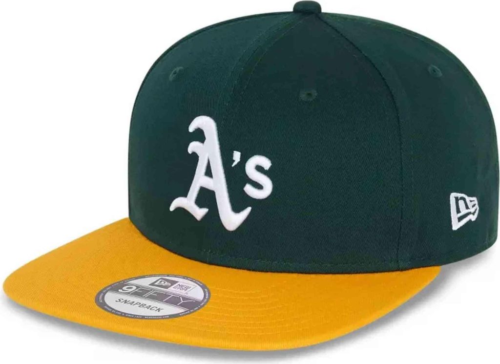 New Era MLB 9FIFTY Snapback Cap Essential Oakland Athletics green/yellow M/L